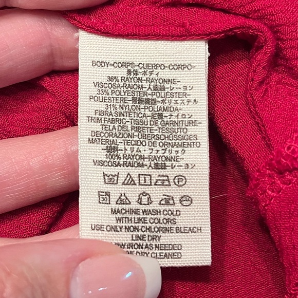 Free People Tell Tale Lace Tunic Dress in Raspberry Size XS - Picture 14 of 14